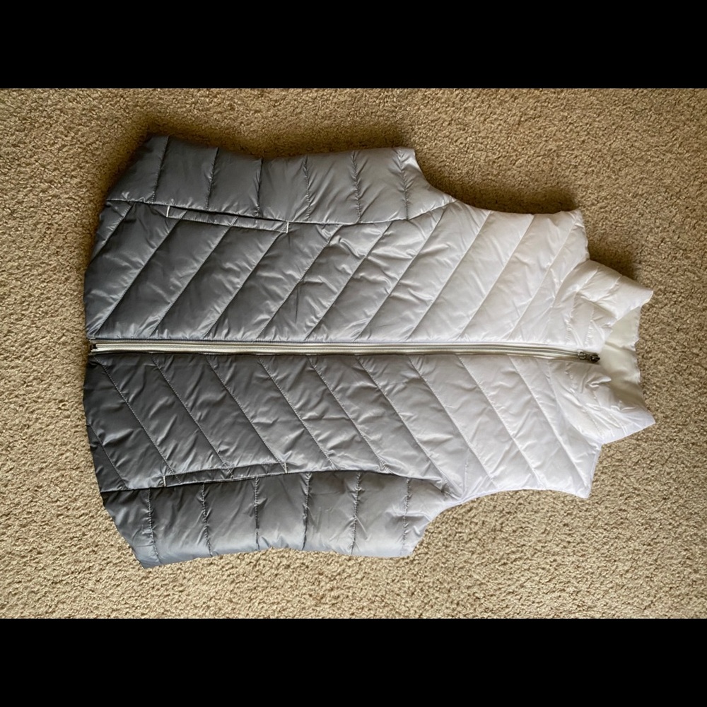 Ombré puffer vest
